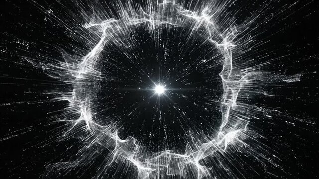 White sparkles on black background perfect for UI/UX elements and digital motion graphics