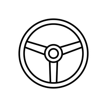 Vintage Car Classic Steering Wheel Icon