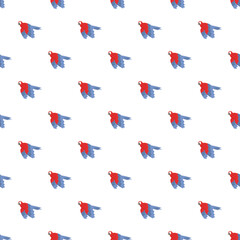 Fototapeta premium Tropical parrots creating a fun and repetitive animal background