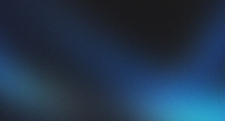 Fototapeta premium Abstract grainy dark blue light flare on black background for overlay effect.