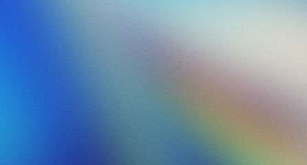 Obraz premium Abstract blue grainy gradient background with diagonal light spectrum.