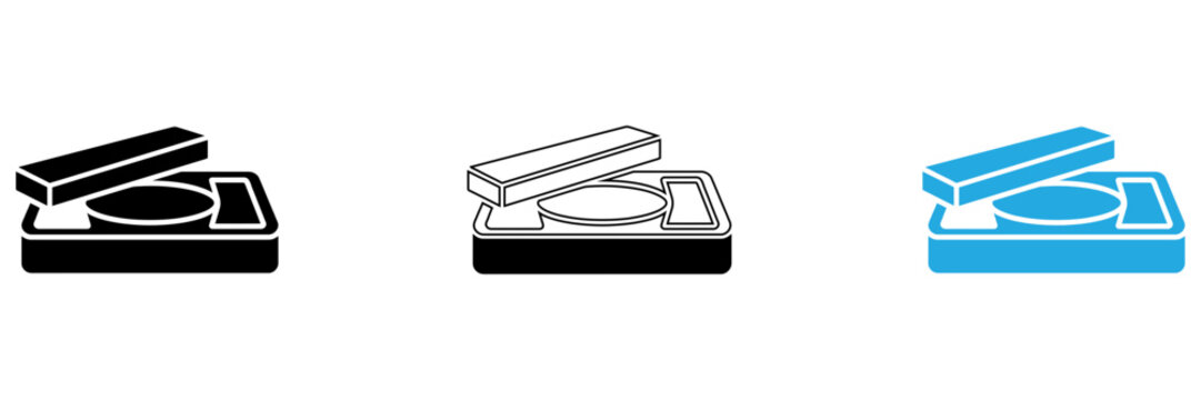 Flat pack laminator machine illustration isolated on transparent background, Vector