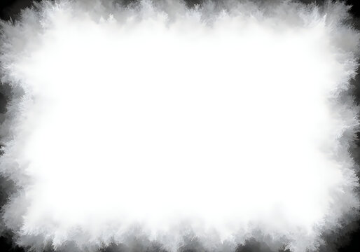 Abstract grunge border frame with smoky dark texture, perfect for creative background design or artistic overlays