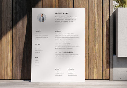 Simple Resume Layout