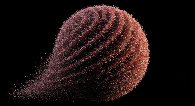 A large sphere composed of many smaller, rapidly accumulating components, illustrating exponential increase and powerful growth trajectory ,debt ,surge ,growth
