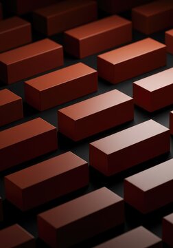 A visual representation of consistent procedures, featuring identical geometric blocks arranged in perfect rows and columns on a uniform background ,system ,design ,innovation