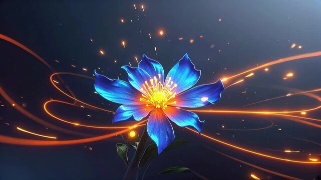 Aesthetic lotus atmosphere with dreamy light and shadow background