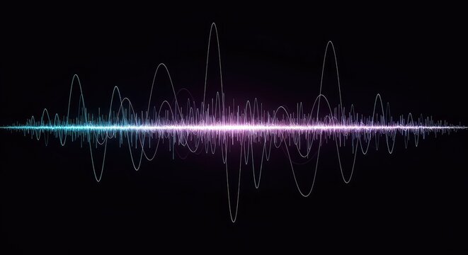 Conceptual visualization of wave frequency and oscillation showing a clear horizontal displacement or timing error ,motion ,wave ,calculation
