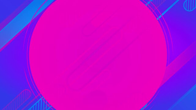 ブルーとピンクのネオンラインの抽象モーション背景アニメーション（文字スペースあり）