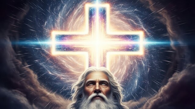 Celestial Vision: A Divine Encounter Amidst Cosmic Radiance and Spiritual Awakening