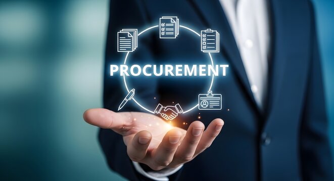 Procurement process concept supply chain management contract negotiation and vendor selection