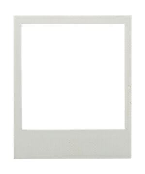 blank photo frame png isolated on transparent background
