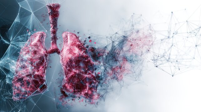 draw one photo related to a health tech company specializing in AI and machine learning to enhance cardio-respiratory care. They develop clinically validated AI platforms that monitor and manage disea