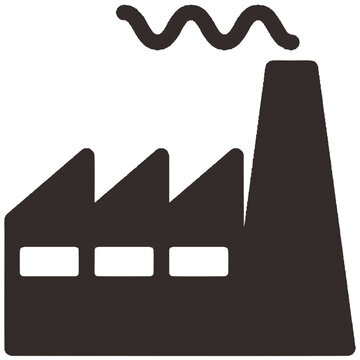 vector illustration of an factory 