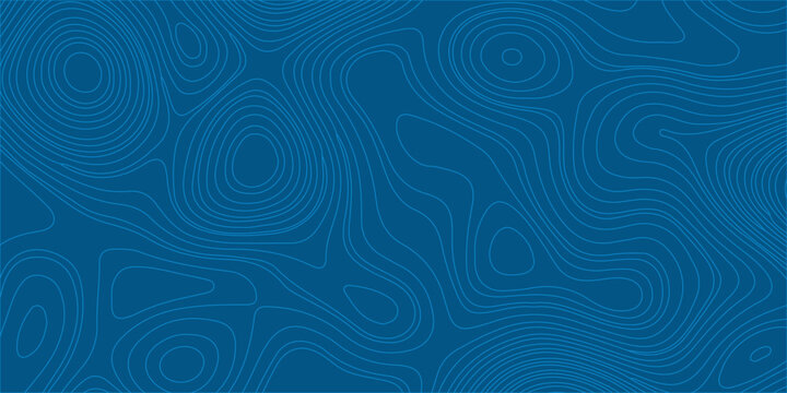Topographic map lines in contour on a dark blue background, suggesting elevation, geography, and spatial data.