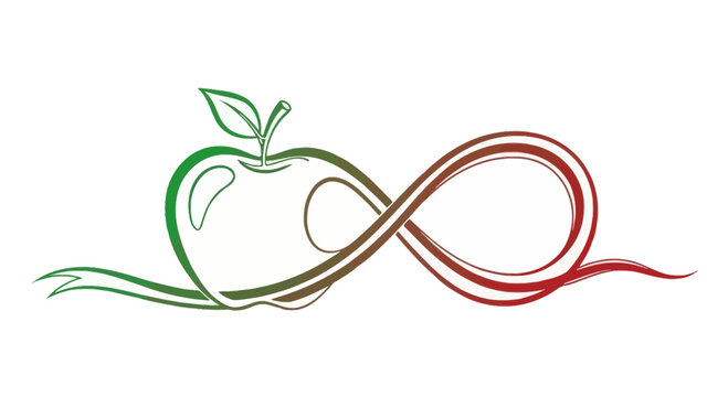 Infinity Apple Symbol: Health, Life, and Endless Possibilities