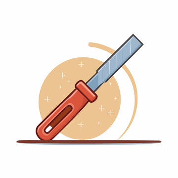 Flat Chisel Tool Illustration