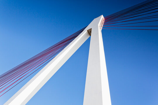 Germany, Rhineland-Palatinate, Neuwied, Raiffeisen Bridge