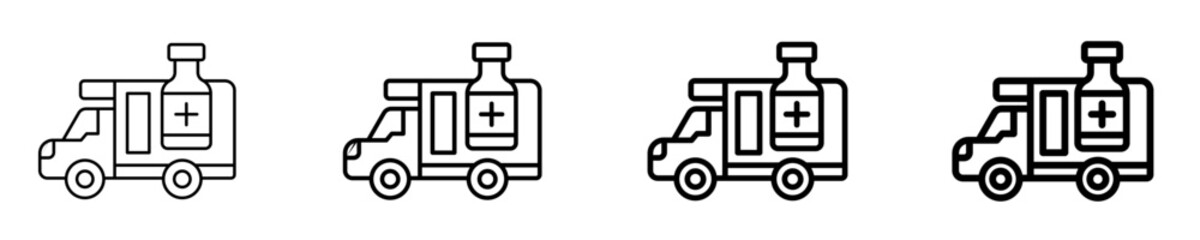 Ambulance Icon Set Different Style Collection © Infinity Innovation