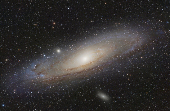 Astrophotography, Spiral galaxy Messier 31 or Andromeda Galaxy