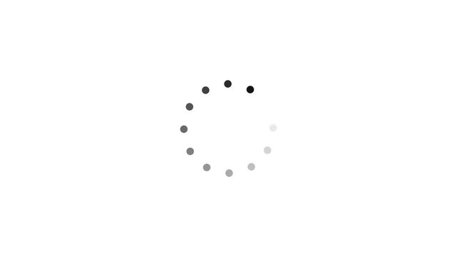 loading bar line progress loop Animation video transparent background with alpha channel. Loading circle icon animation. Animated of circle loading icon 4k video