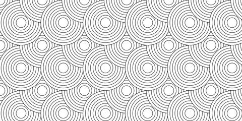 Obraz premium Techno abstract background overlap layer on space with glowing circles shape decoration. Modern abstract circle line patter background. Seamless design for banner and wave overlapping geometric.