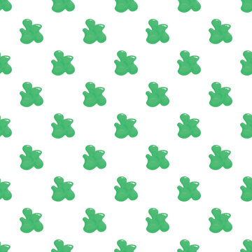 Green toxic liquid splashes creating a repeating slimy goo pattern on a white background