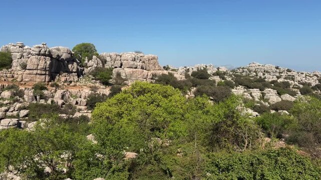 Paisaje k&aacute;rstico en El Torcal de Antequera