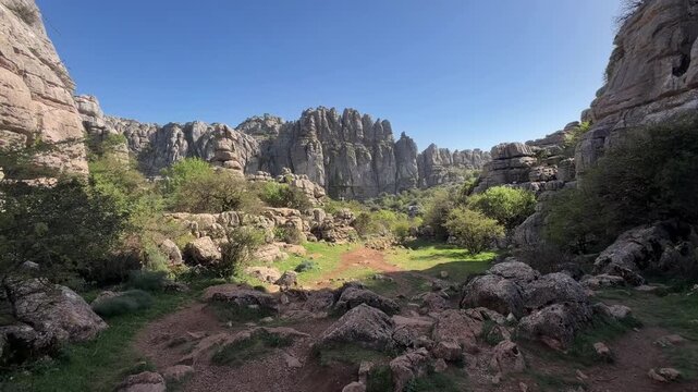 Paisaje k&aacute;rstico en El Torcal de Antequera