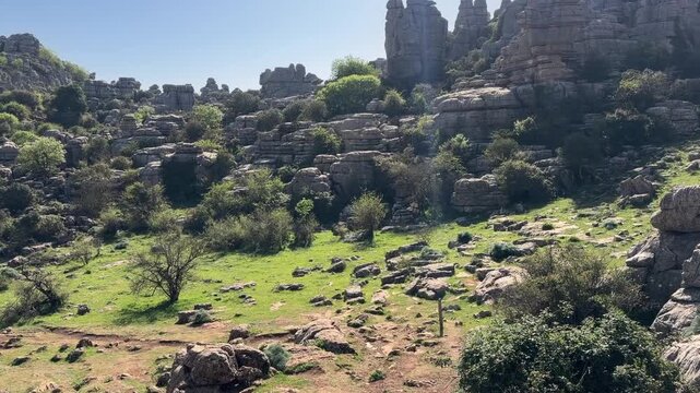 Paisaje k&aacute;rstico en El Torcal de Antequera