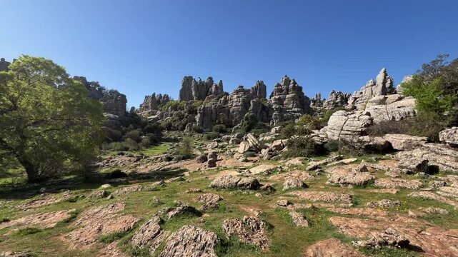 Paisaje k&aacute;rstico en El Torcal de Antequera