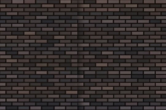 abstract seamless dark brown brick wall texture background with masonry brickwork pattern