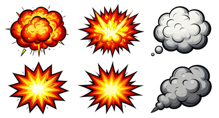 illustration, comic, explosion, burst, popart, boom, speechbubble, starburst, cartoon, dynamic, effect, retro, graphic, vector, isolated, action, shape © mrpixel
