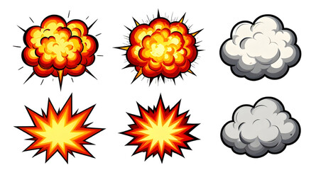vector, comic, explosion, burst, popart, boom, speechbubble, starburst, cartoon, dynamic, effect, retro, graphic, illustration, isolated, action, shape © mrpixel