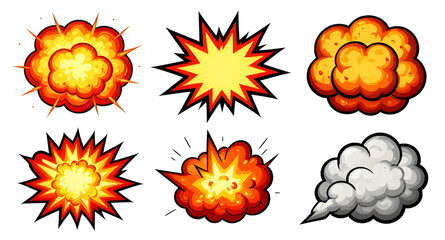 vector, comic, explosion, burst, popart, boom, speechbubble, starburst, cartoon, dynamic, effect, retro, graphic, illustration, isolated, action, shape © mrpixel