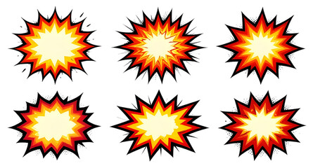 retro, comic, explosion, burst, popart, boom, speechbubble, starburst, cartoon, dynamic, effect, graphic, vector, illustration, isolated, action, shape © mrpixel