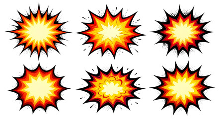 boom, comic, explosion, burst, popart, speechbubble, starburst, cartoon, dynamic, effect, retro, graphic, vector, illustration, isolated, action, shape ,explosion effect, comic graphic, burst illustra © mrpixel