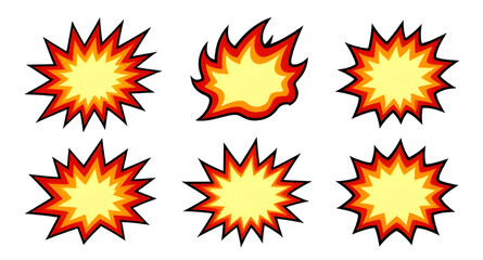 popart, comic, explosion, burst, boom, speechbubble, starburst, cartoon, dynamic, effect, retro, graphic, vector, illustration, isolated, action, shape © mrpixel