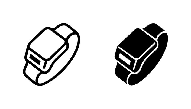 Anti-static Wrist Strap Icons, Electrostatic Discharge Protection Symbols, ESD Grounding Equipment Vector Graphics, Safety and Technology Concepts