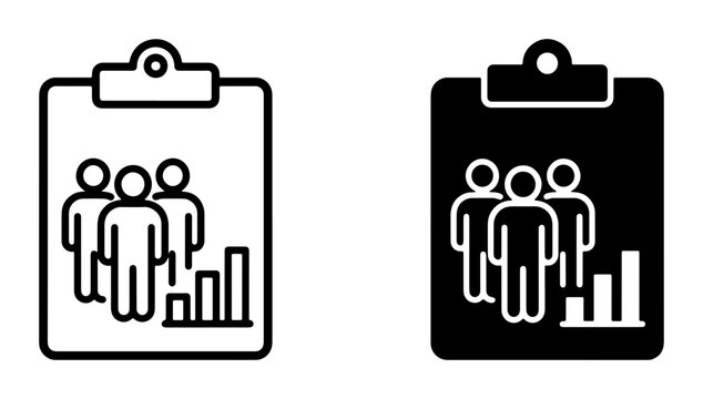 Team Performance Analysis Icons, Business Growth Statistics, Workforce Management Graphics, Human Resources Data Visualization, Vector Set