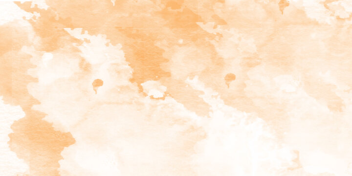  orange watercolor wash background texture, abstract watercolor drawing on a paper image watercolor background concept, vector. Brant orange watercolor wash texture background,