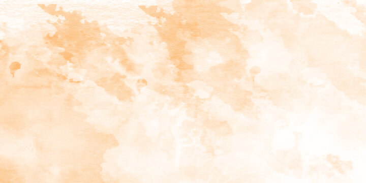  orange watercolor wash background texture, abstract watercolor drawing on a paper image watercolor background concept, vector. Brant orange watercolor wash texture background,