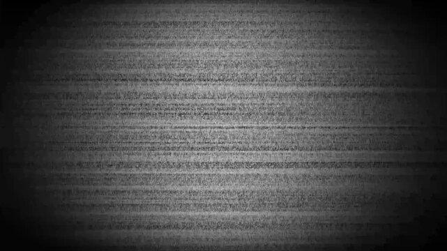 Analog tv static noise overlay with vignette effect retro glitch texture for cinematic transitions and backgrounds