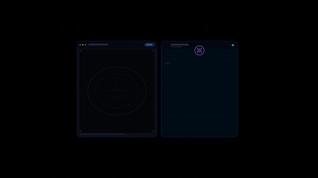Dark speedtest interface design for ookla website, ideal for digital product mockups, technology blogs, and software presentations.