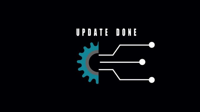 Animated abstract gear circuit board teal gray white tech design seamless loop perfect for innovation. Teal gray abstract gear circuit board animation minimalist tech design seamless.