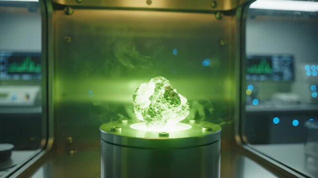 3D printer creating glowing object representing smart infrastructure and data-driven solutions