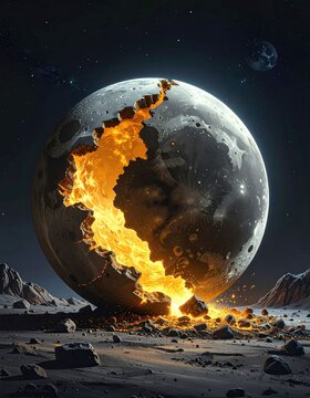 Fiery planet