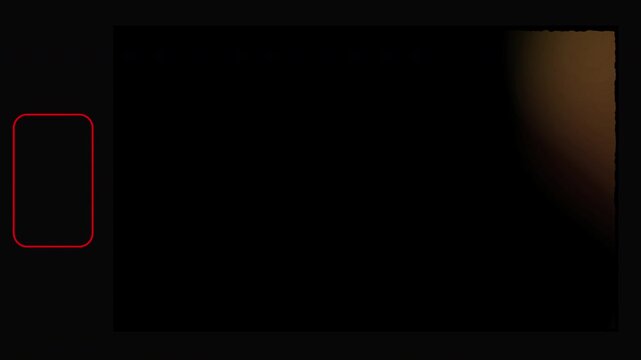 Cinematic film burn overlay and film 8mm noise effect of black background 