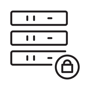 Secure Server Database Icon