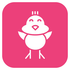 Naklejka premium Baby Chick icon style